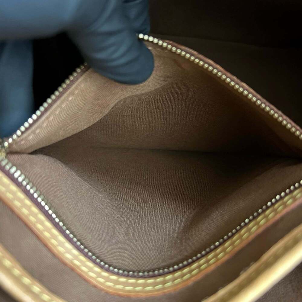 LOUIS VUITTON Authentic Brown Monogram Leather Tote Bag - Picture 10 of 10